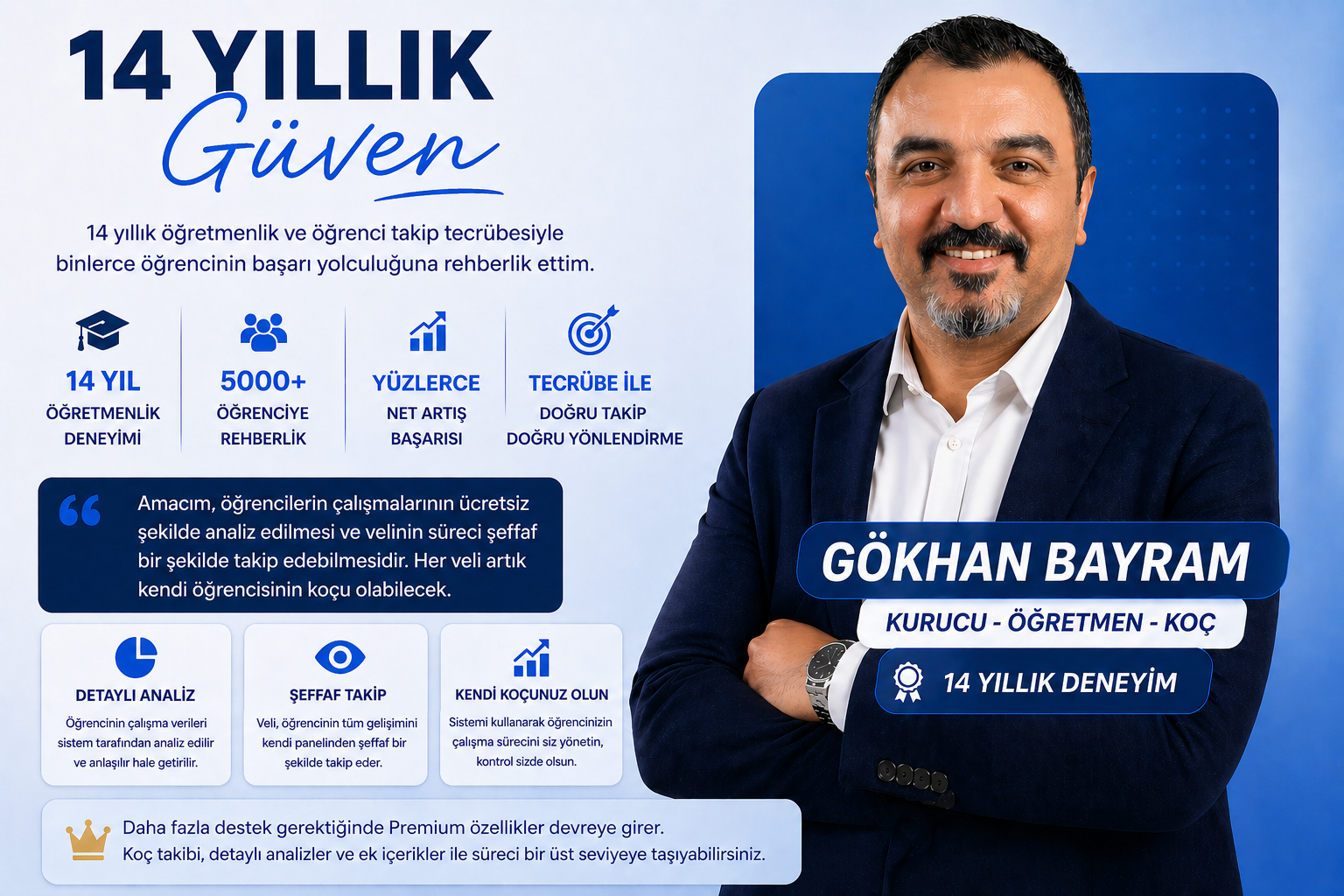 Gökhan Bayram 14 yıllık güven ve deneyim